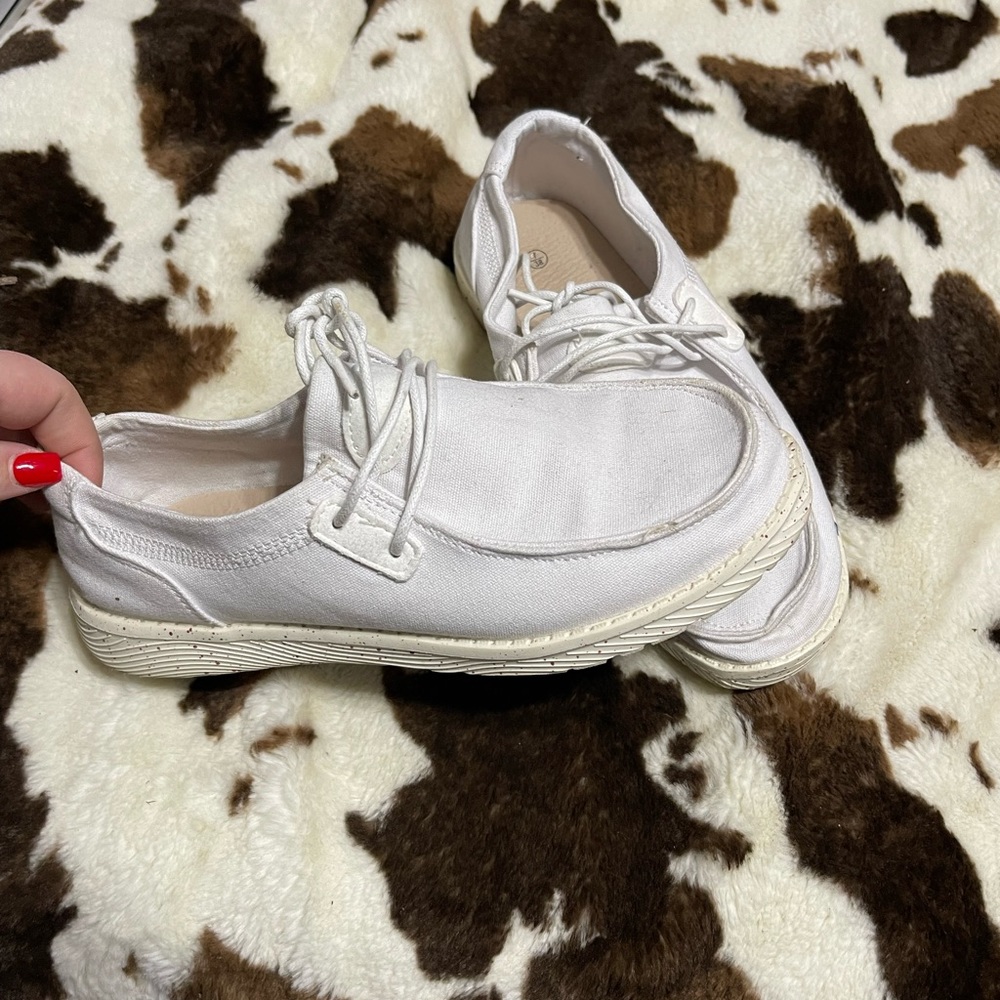 White moccasins